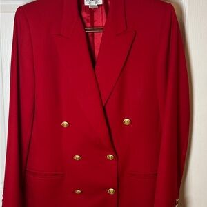 Pendleton Scarlet Double-Breasted Blazer